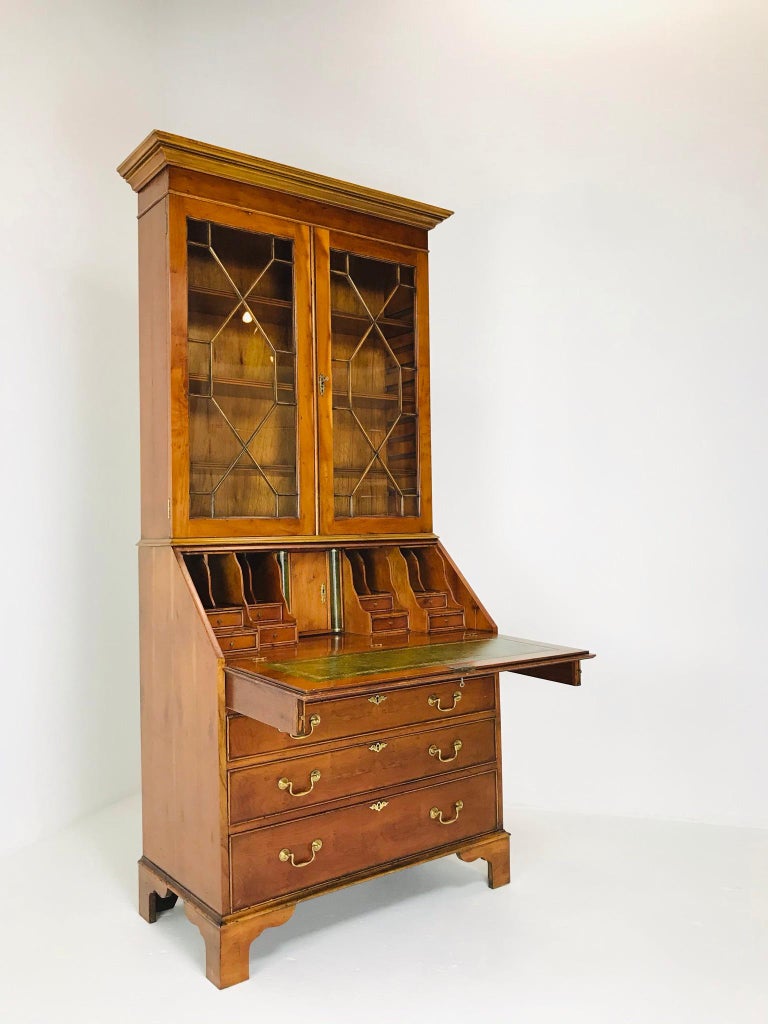 Midcentury Chippendale Style Secretary Desk by Southampton Furniture