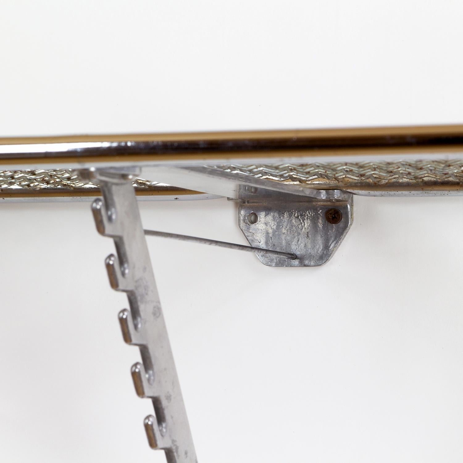 Mid-Century Modern Midcentury Chrome and Aluminium Hat and Coat Rack, Denmark, 1950s