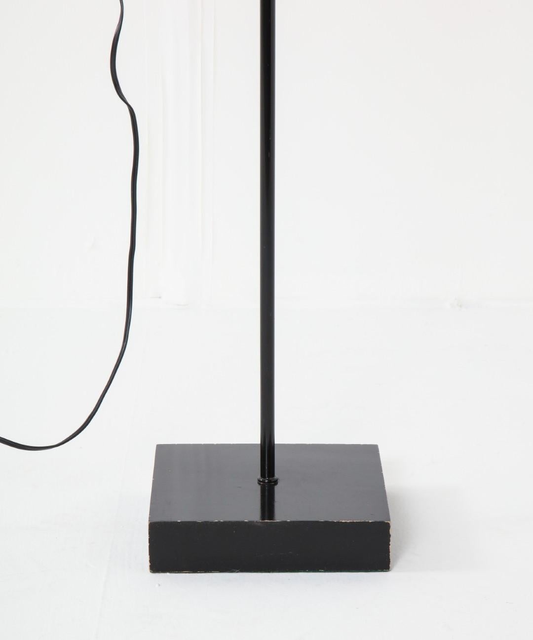 Mid-Century Modern Midcentury Chrome and Black Adjustable Floor Lamp