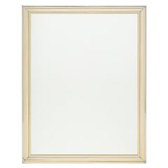 Mid-Century Chrome and Brass Mirror