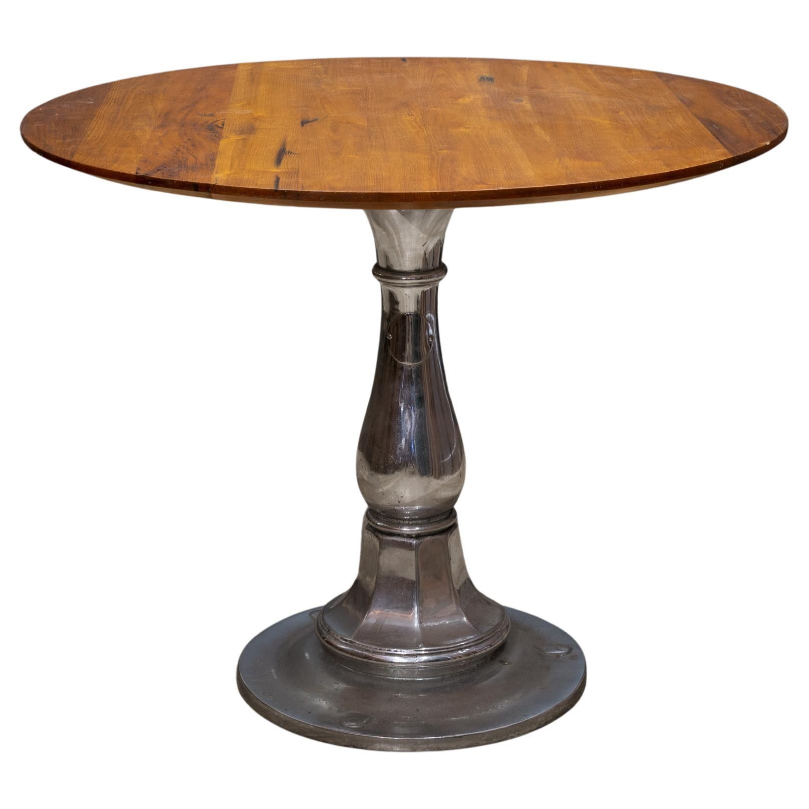MidCentury Modern MarbleTop Pedestal Dining Table at 1stDibs marble pedestal dining table