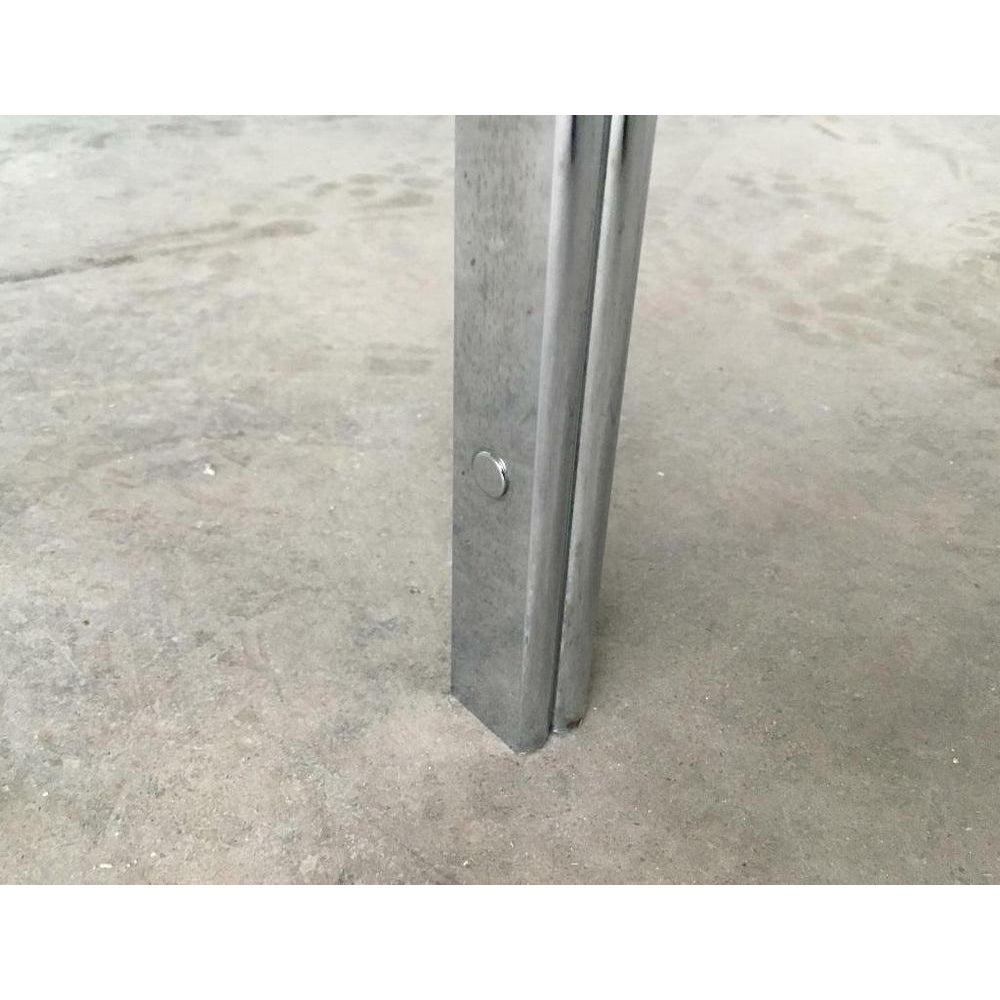 Table de canapé en verre et chrome du milieu du siècle dans le style de Horst Brüning, années 1960 en vente 6