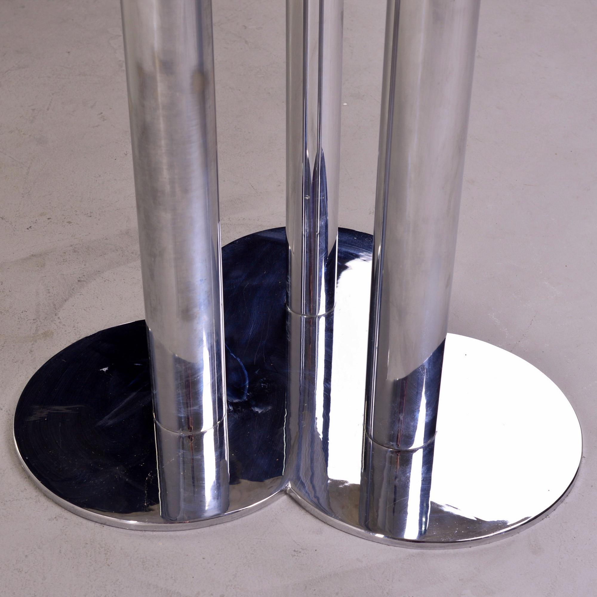 Mid Century Chrome and Marble Table by Sergio Asti for Poltro Nova In Good Condition In Troy, MI