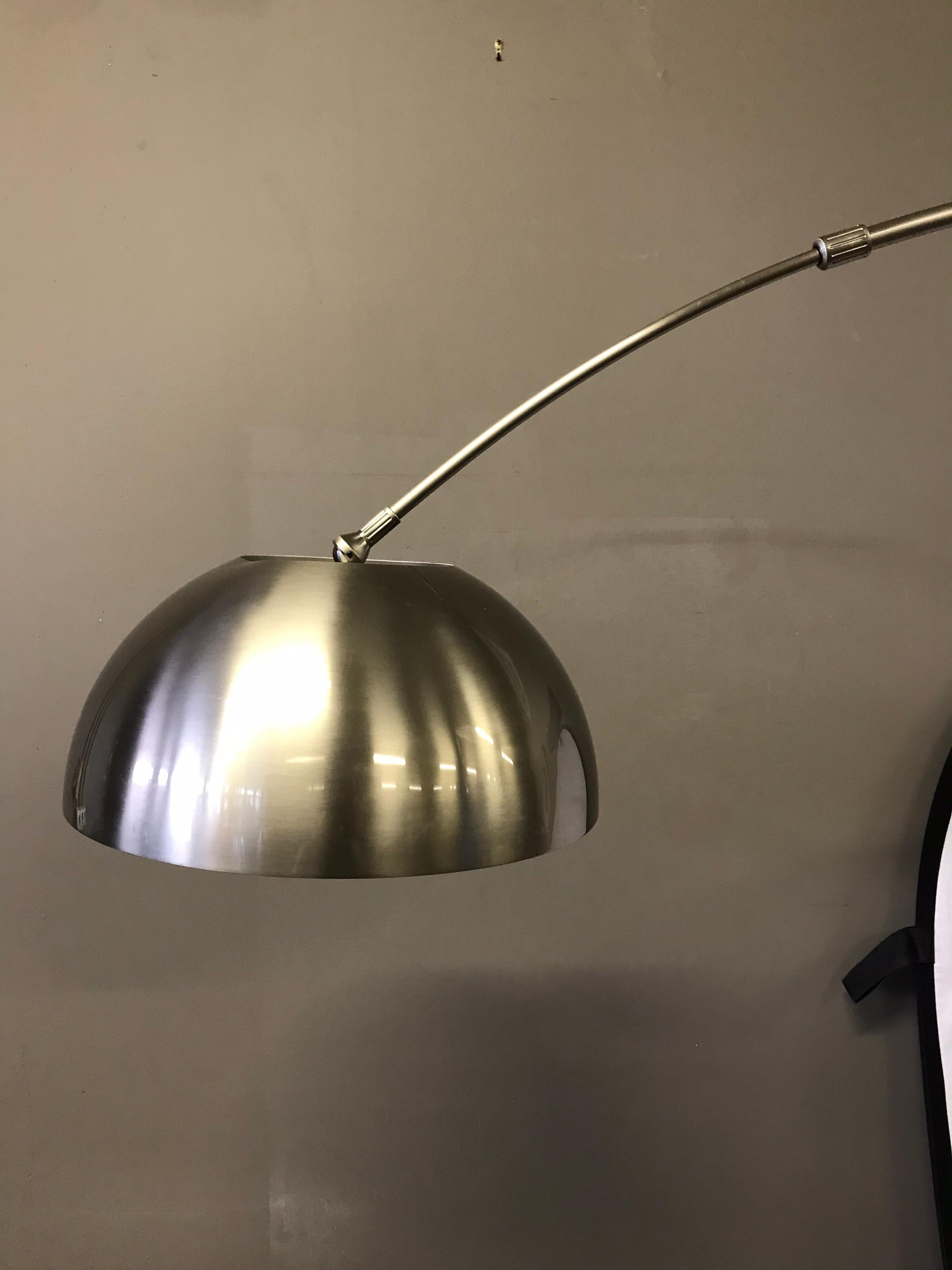 Mid-Century Modern Mid Century Chrome Arc Floor Lamp Space Age