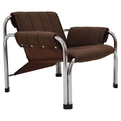 Mid-Century Chrome Armchair by Viliam Chlebo for Kodreta Myjava, 1980's