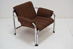 Mid-Century Chrome Armchair by Viliam Chlebo for Kodreta Myjava, 1980's