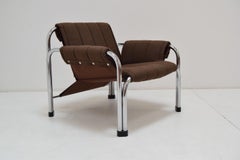 Mid-Century Chrome Armchair by Viliam Chlebo for Kodreta Myjava, 1980's