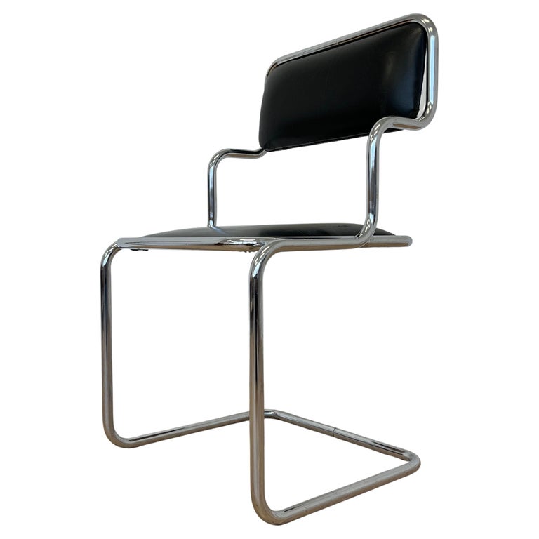 Midcentury Chrome chair by Arch, Ladislav Vrátník for restaurant in