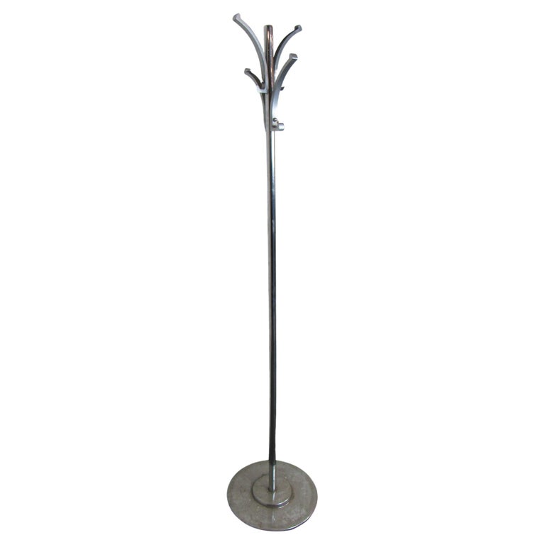 MidCentury Chrome Coat Hanger For Sale at 1stDibs
