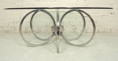 Midcentury Chrome Coffee Table