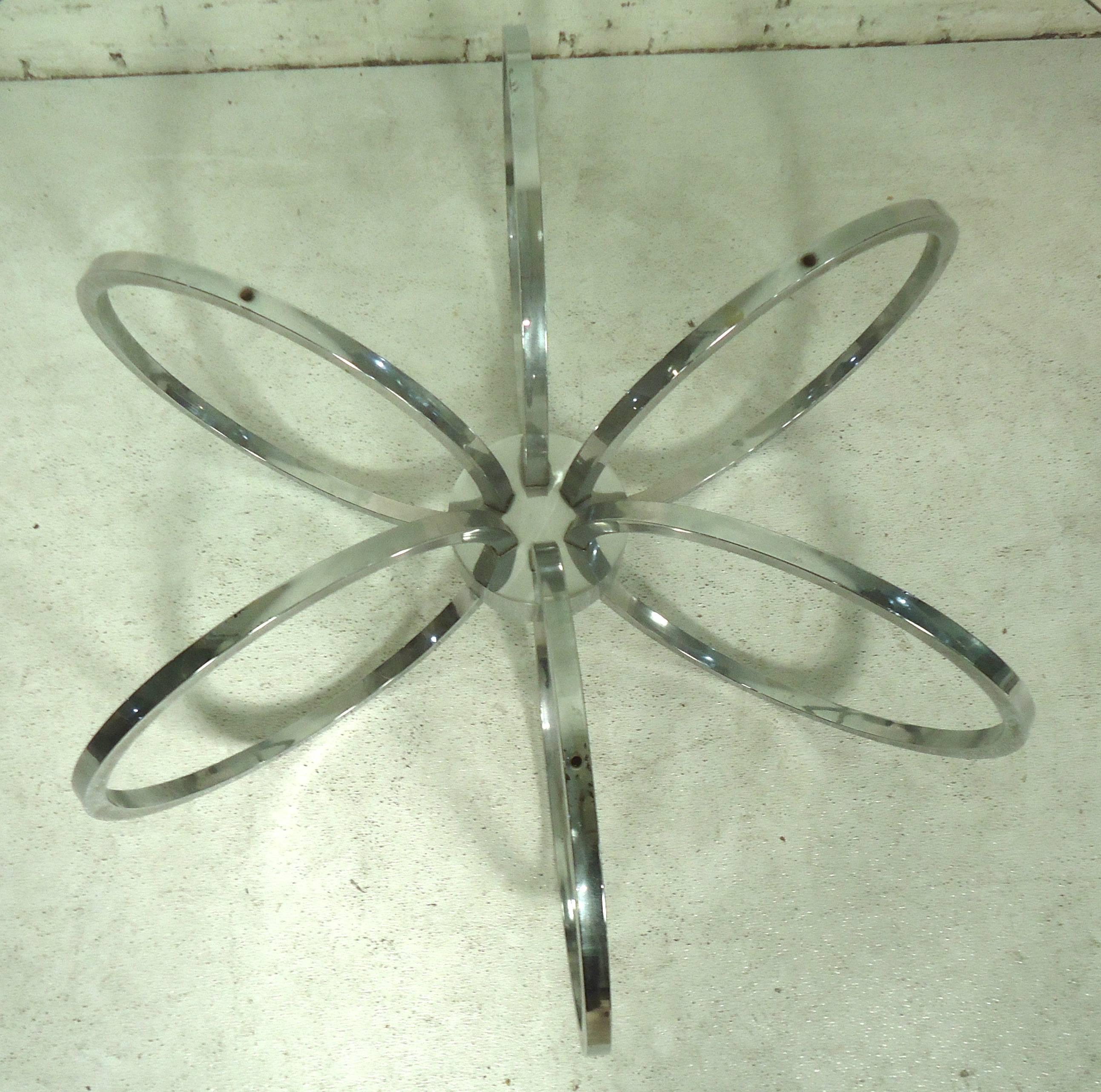 Mid-Century Modern Midcentury Chrome Coffee Table For Sale