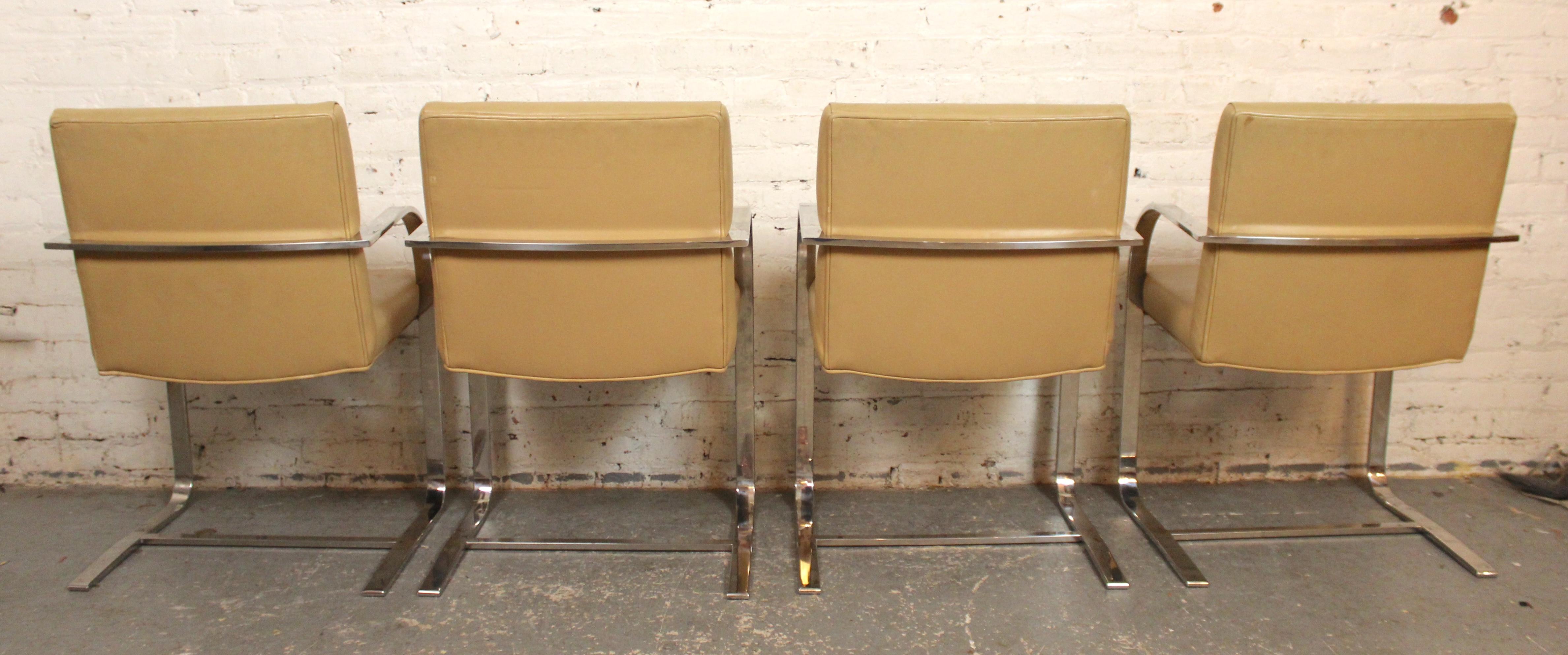 Mid-Century Modern Mid-Century Chrome Dining Set For Sale