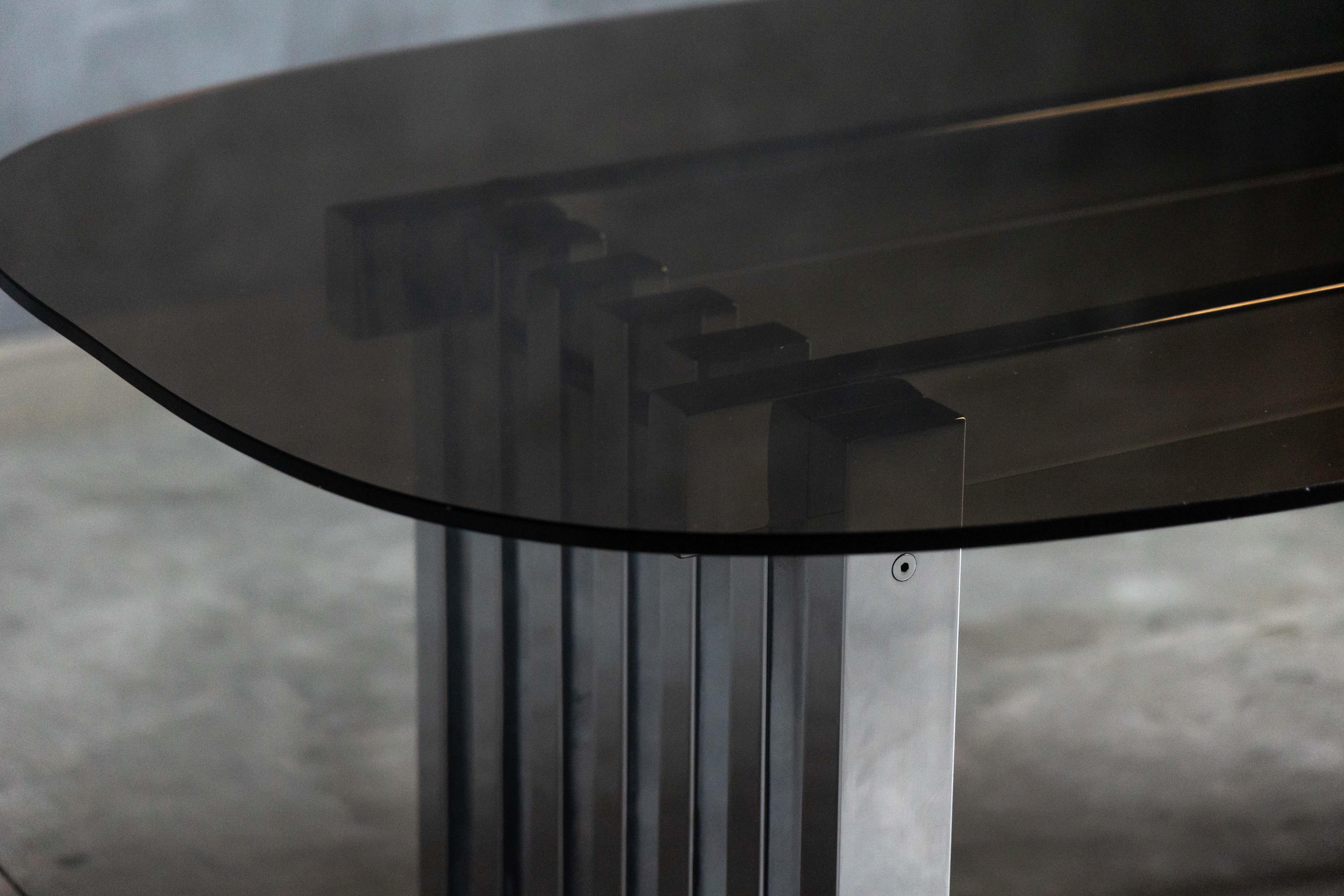 Table de salle à manger chromée du milieu du siècle pour Roche Bobois, France, 1970 en vente 5
