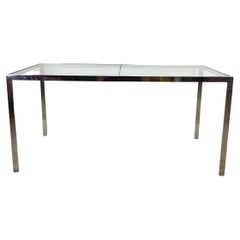 Mid-Century Chrome Dining Table