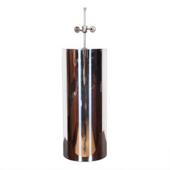 Midcentury Chrome Double-Socketed Table Lamp by Kovacs
