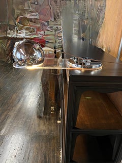 Mid-Century Chrome Eyeball and Lucite Piano or Bookcase Light by Raymor