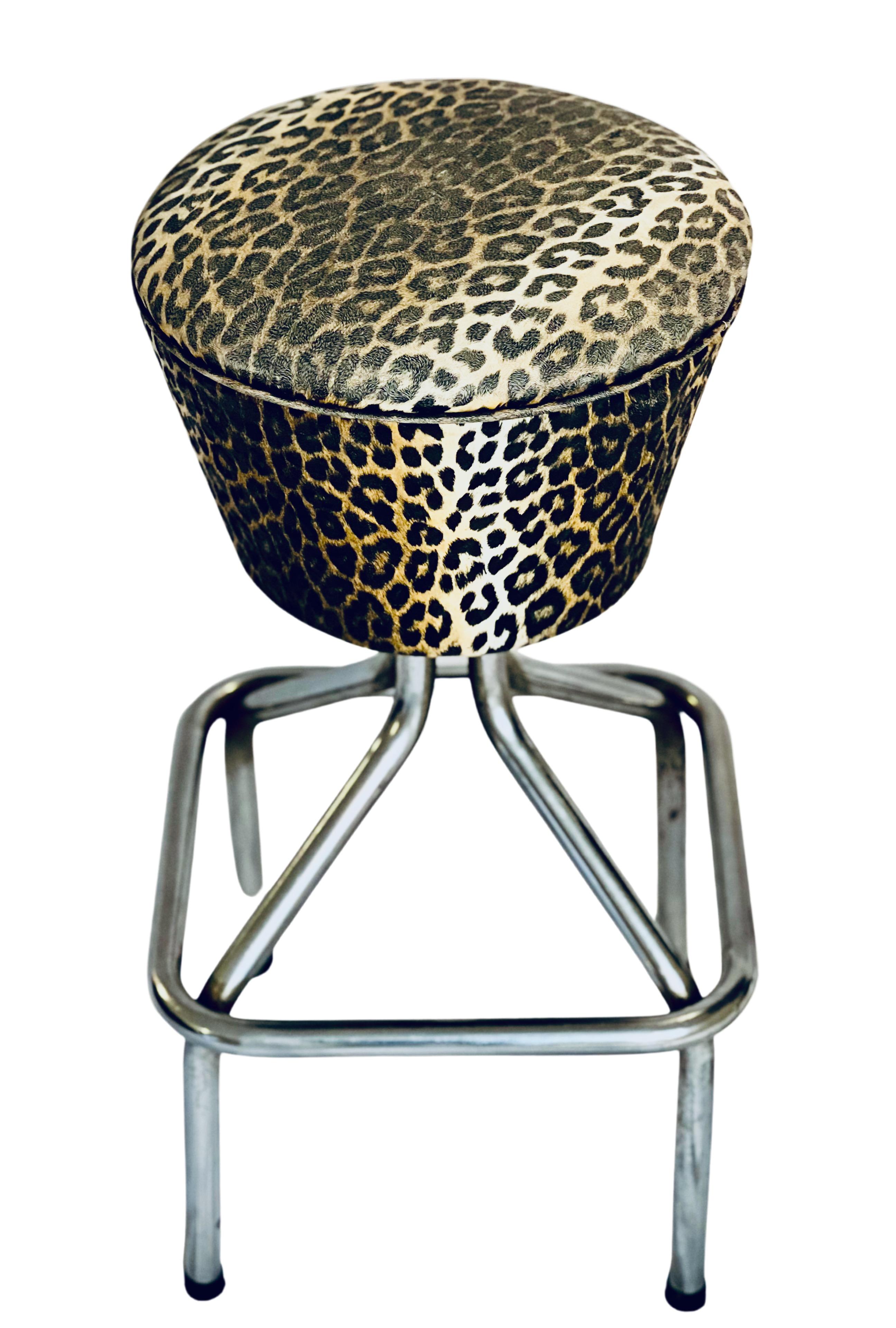 leopard print bar stools