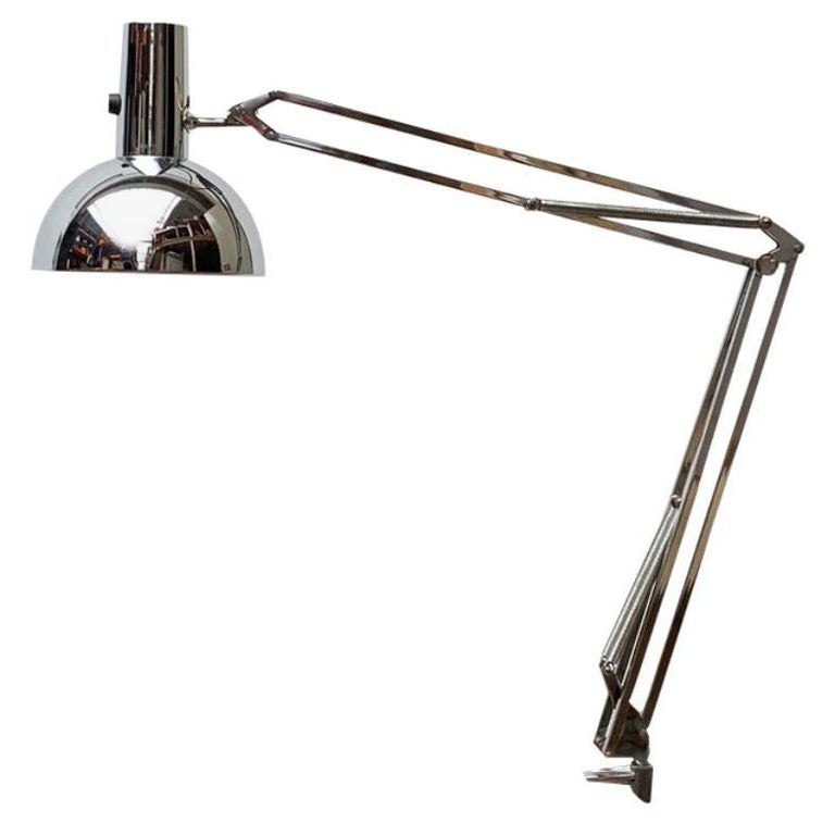 Mid-Century Chrome IT Task Lamp from Louis Poulsen, 1970s