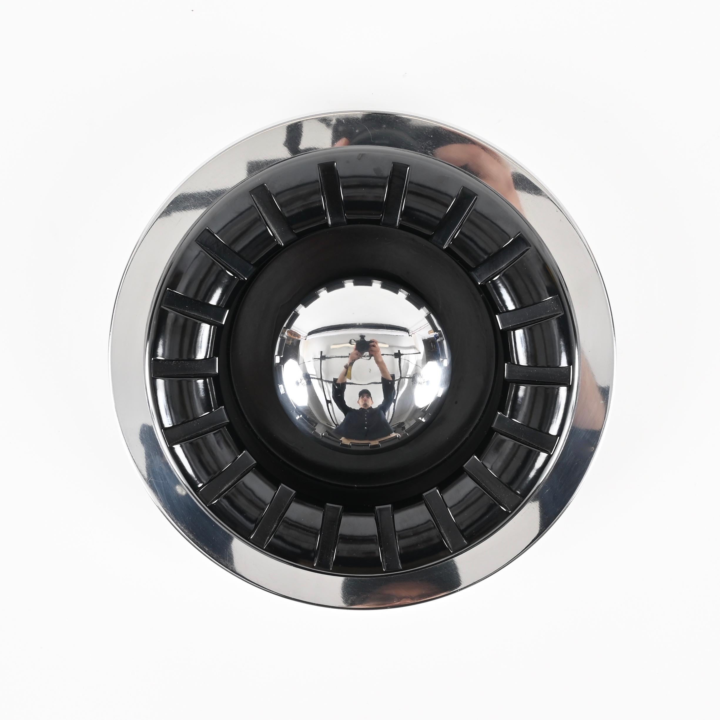 Italian Mid-Century Chrome M60 Ashtray by Tecno Design for Luci, Italy 1970s For Sale