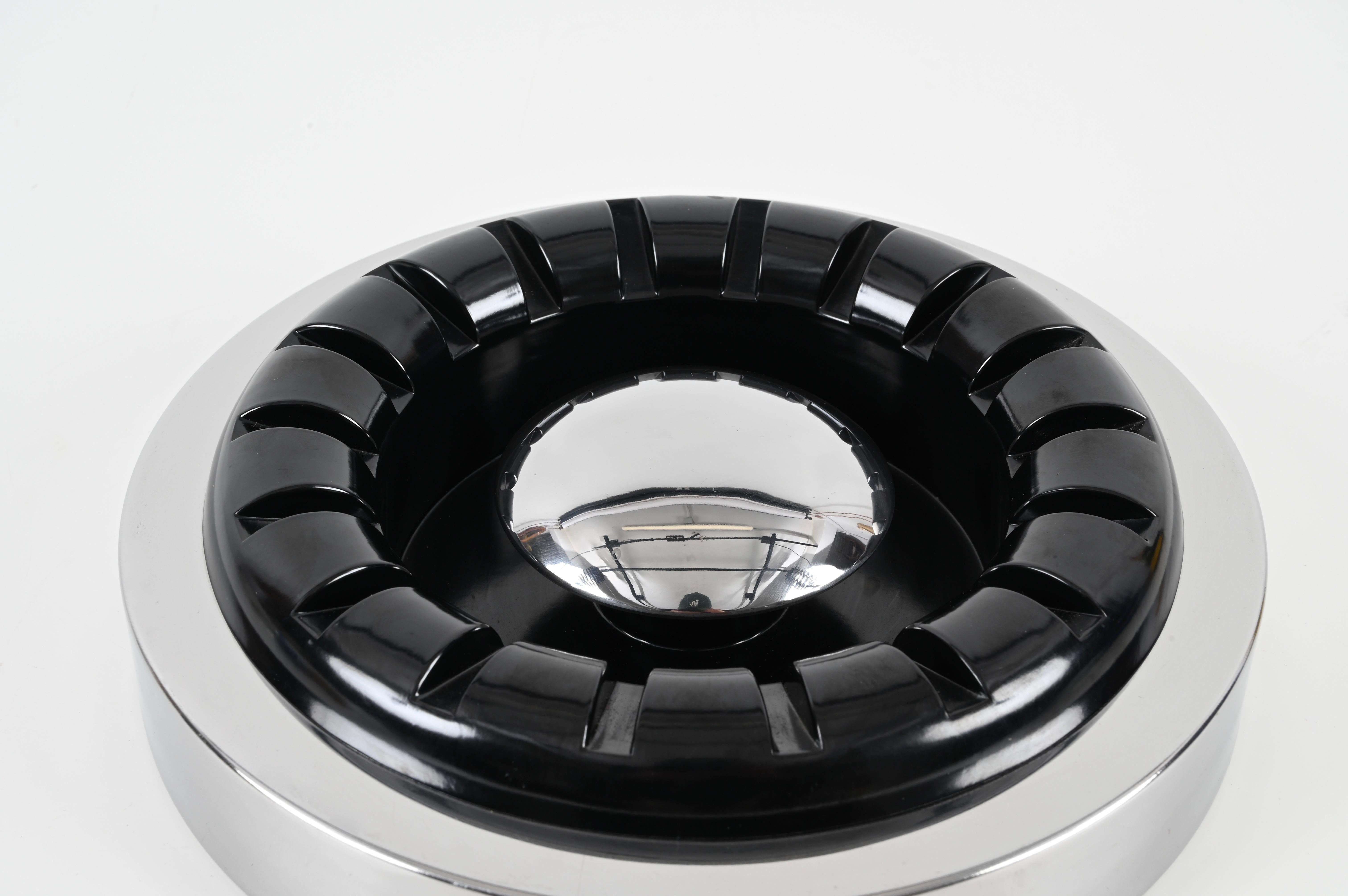 20th Century Mid-Century Chrome M60 Ashtray by Tecno Design for Luci, Italy 1970s For Sale