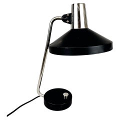 Mid Century Chrome & Metal Adjustable Table Lamp, 1970s