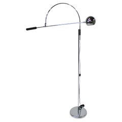Lámpara de pie Robert Sonneman Mid Century Chrome Orbiter