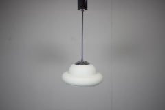 Pendentif en chrome du milieu du siècle, 1960, Tchécoslovaquie