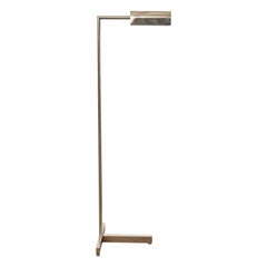 Mid-Century Chrome Pharmacy Floor Lamp Casella Attributed