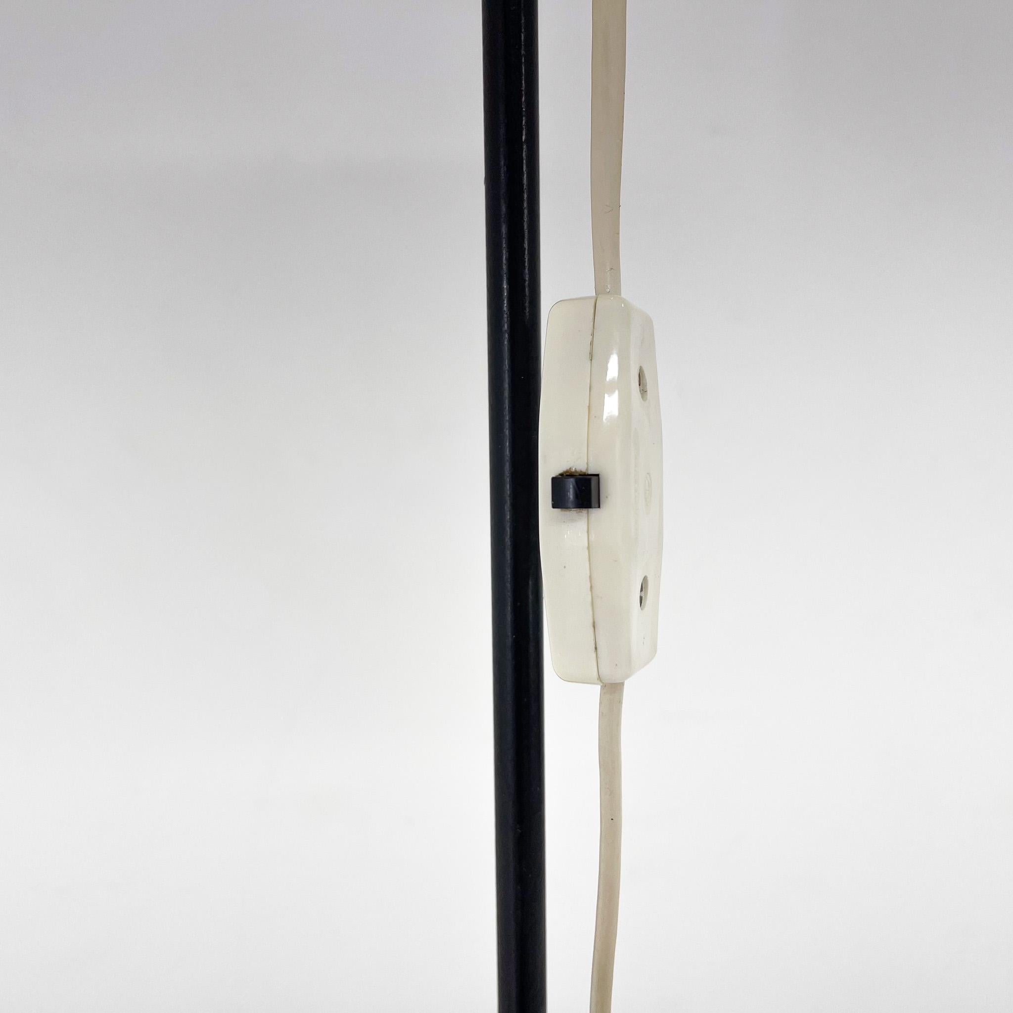 20th Century Mid-century Chrome & Plastic Floor Lamp, 1970's For Sale