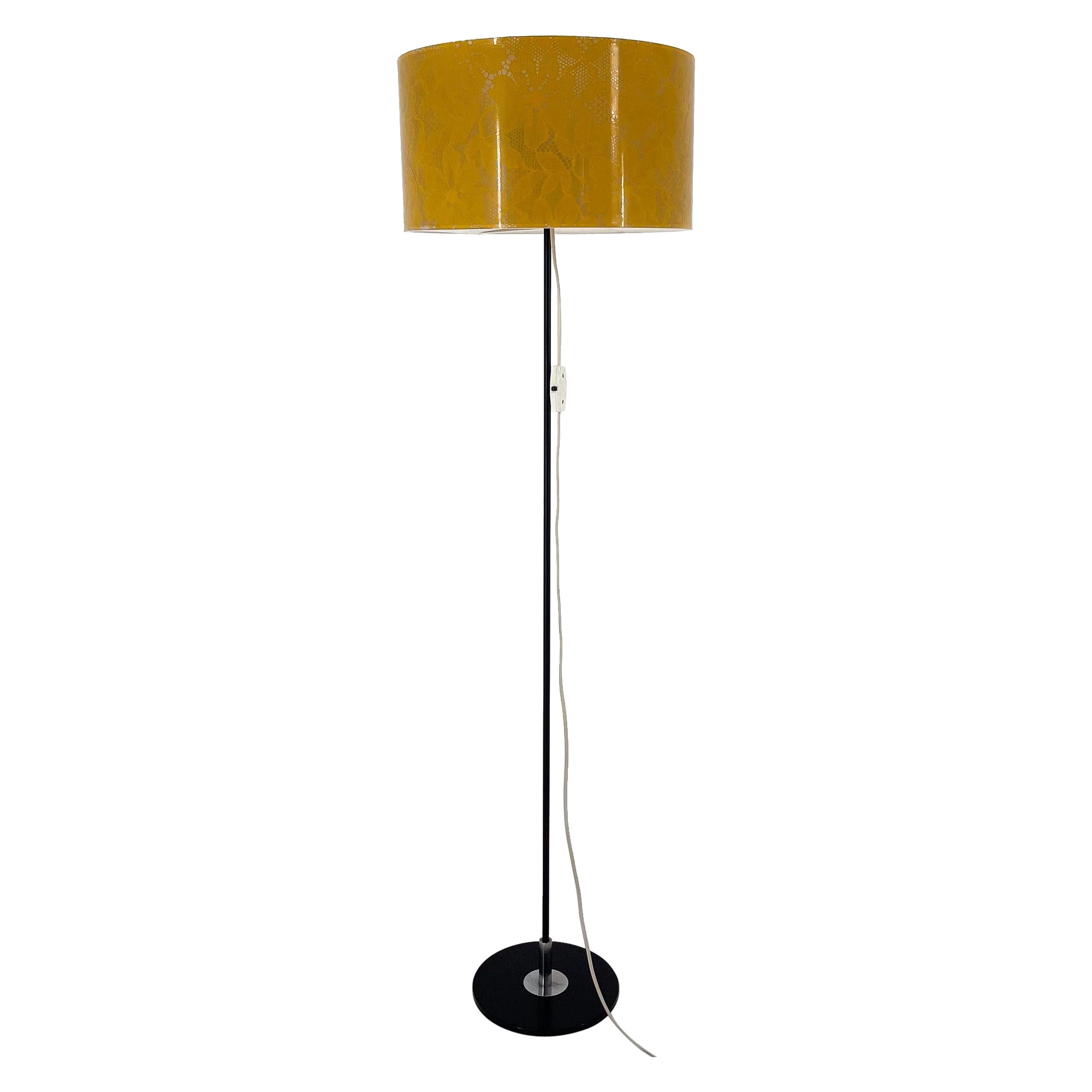 Lampadaire du milieu du siècle en chrome et plastique, années 1970