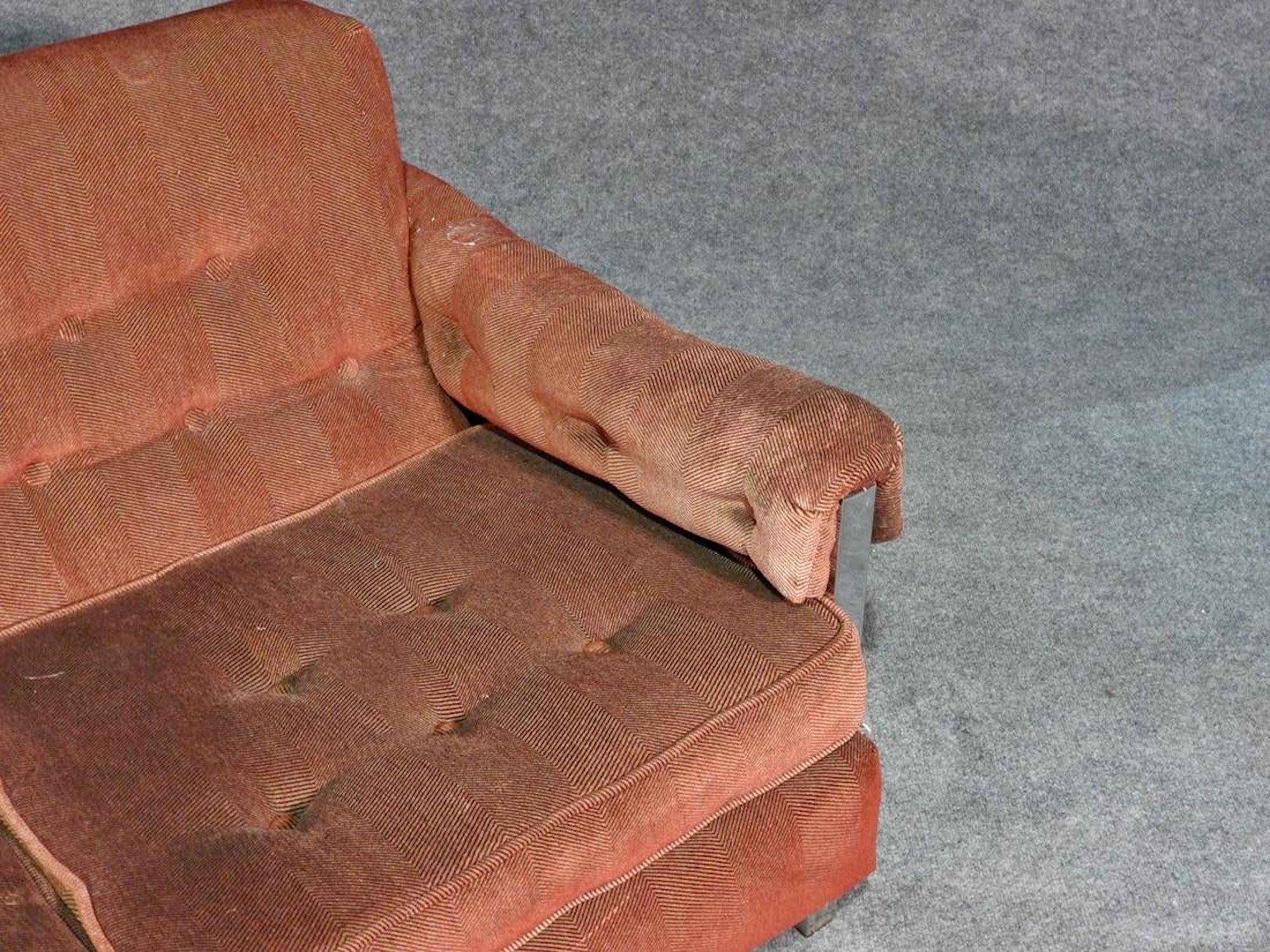 Mid-20th Century Midcentury Chrome Sofa