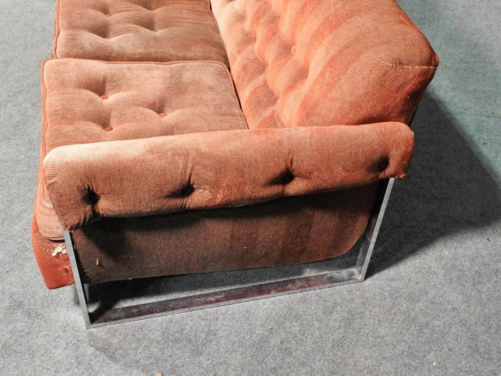 Midcentury Chrome Sofa 1