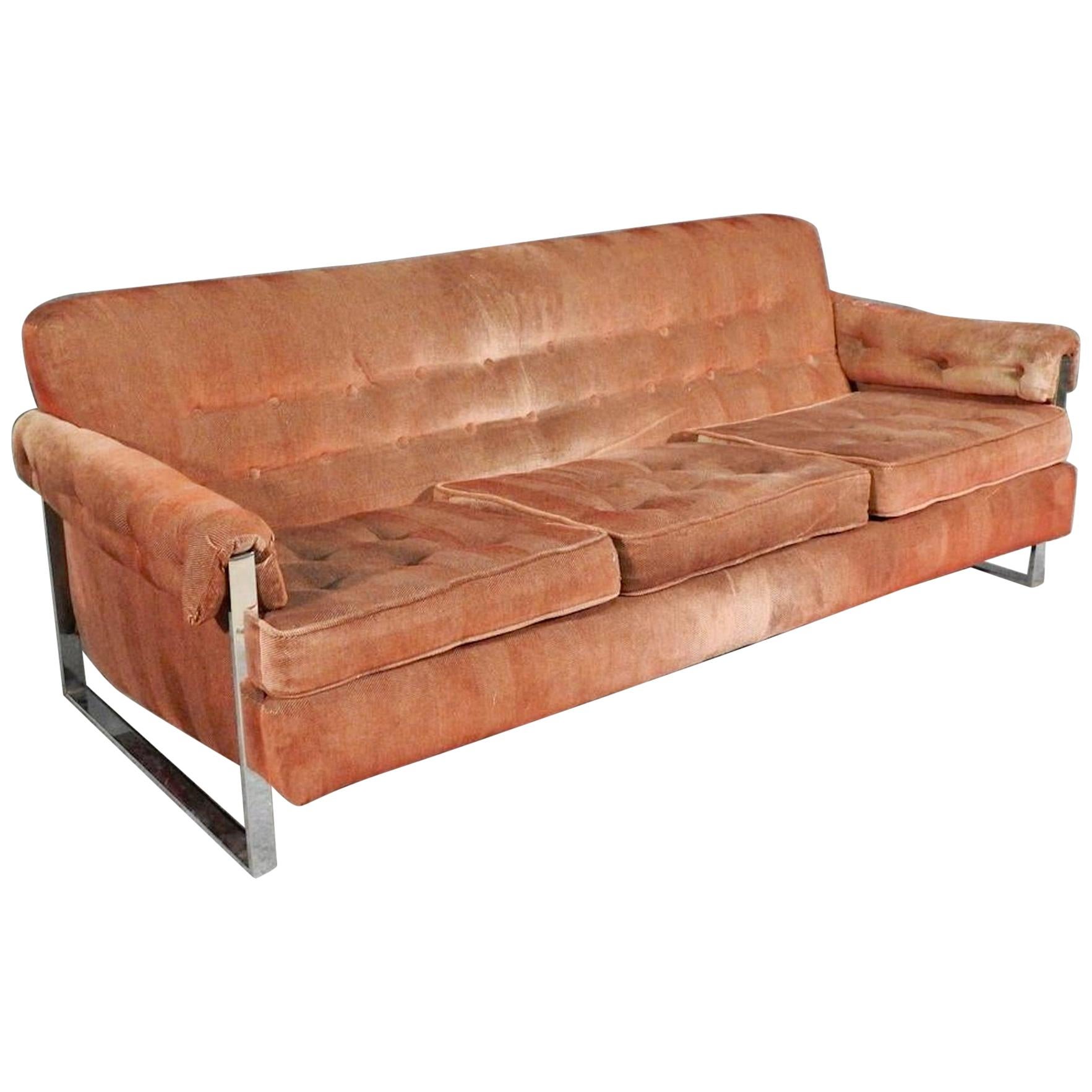Midcentury Chrome Sofa