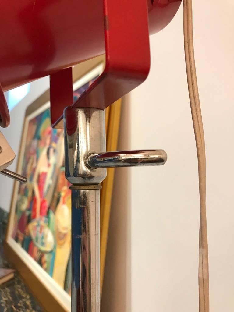 Mid Century Chrome Studio Floor Lamp For Sale 2