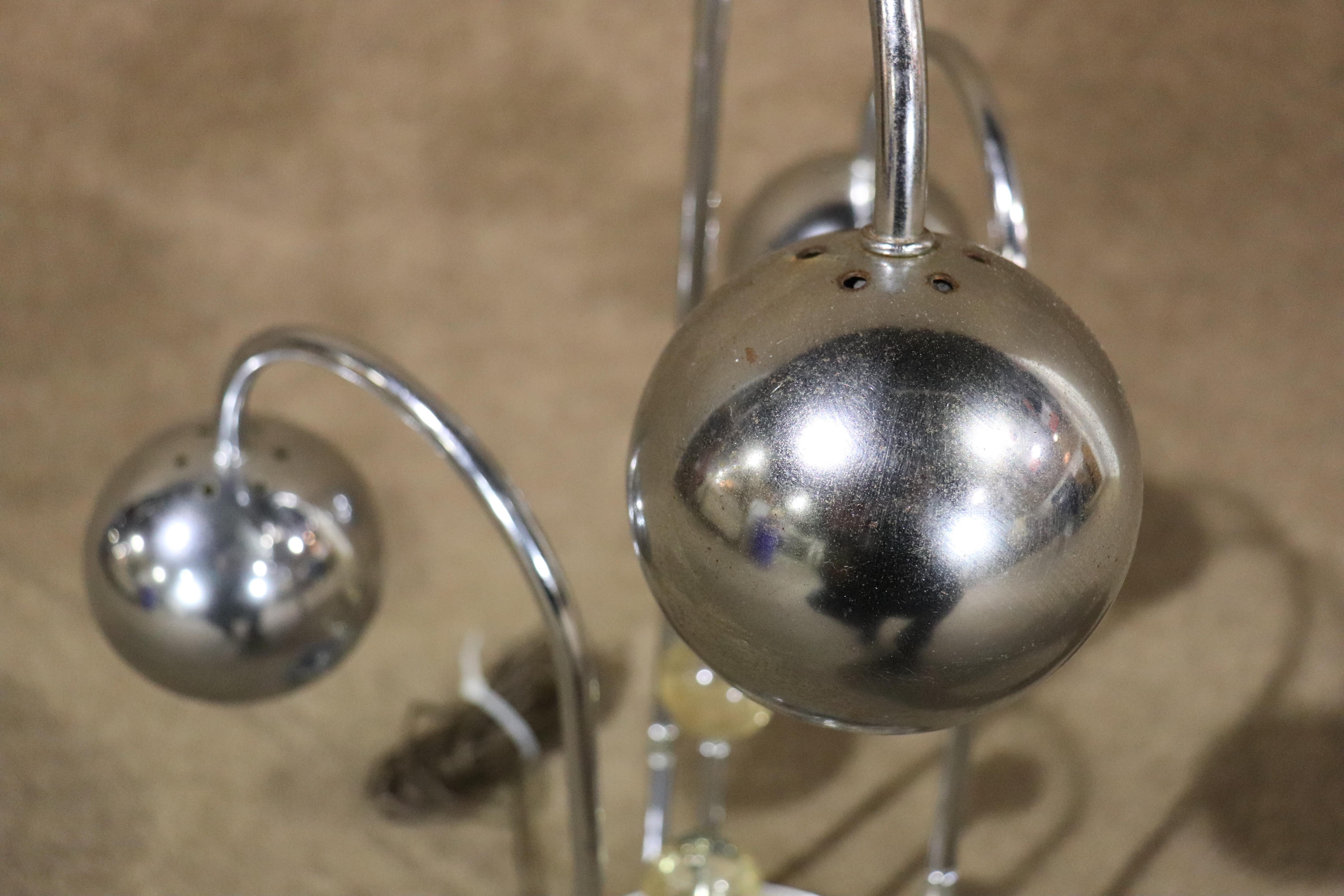 Mid-Century Chrome Table Lamp For Sale 2