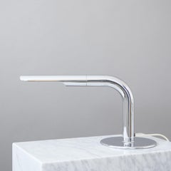 Lampada da tavolo cromata di metà secolo 'Gulp' di Ingo Maurer per Design M, Germania, 1960s