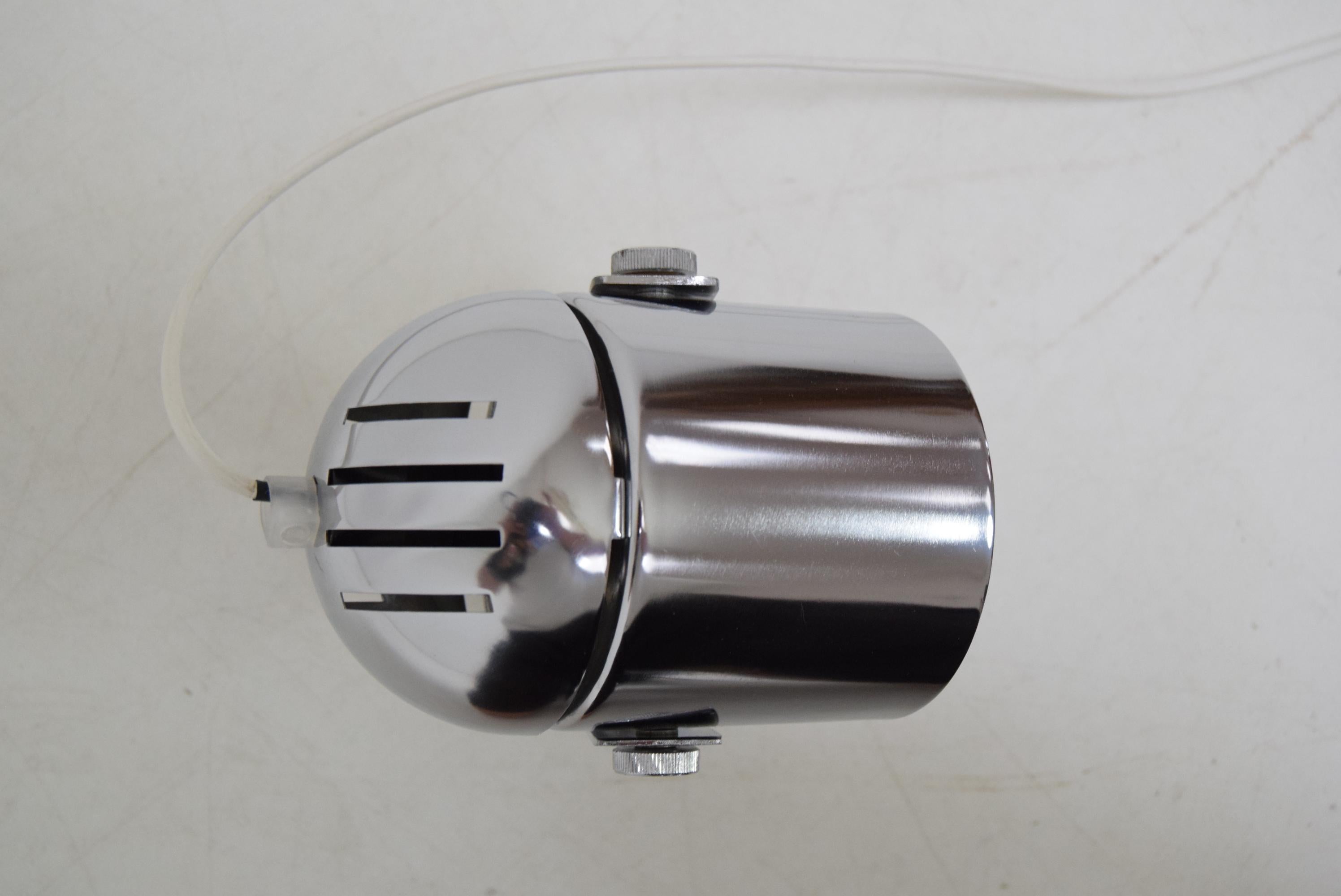 Mid-Century Chrome Wall Lamp, by Stanislav Indra for Combi Lux, 1970’s For Sale 2