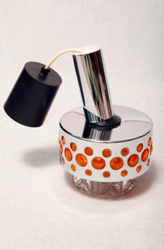 Midcentury, Chromed Danish Celling Lamp, RAAK, 1960s