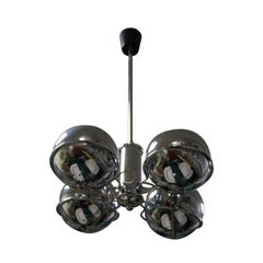 Mid-Century Chromed Spheres Pendant Lamp, Italy, 1970