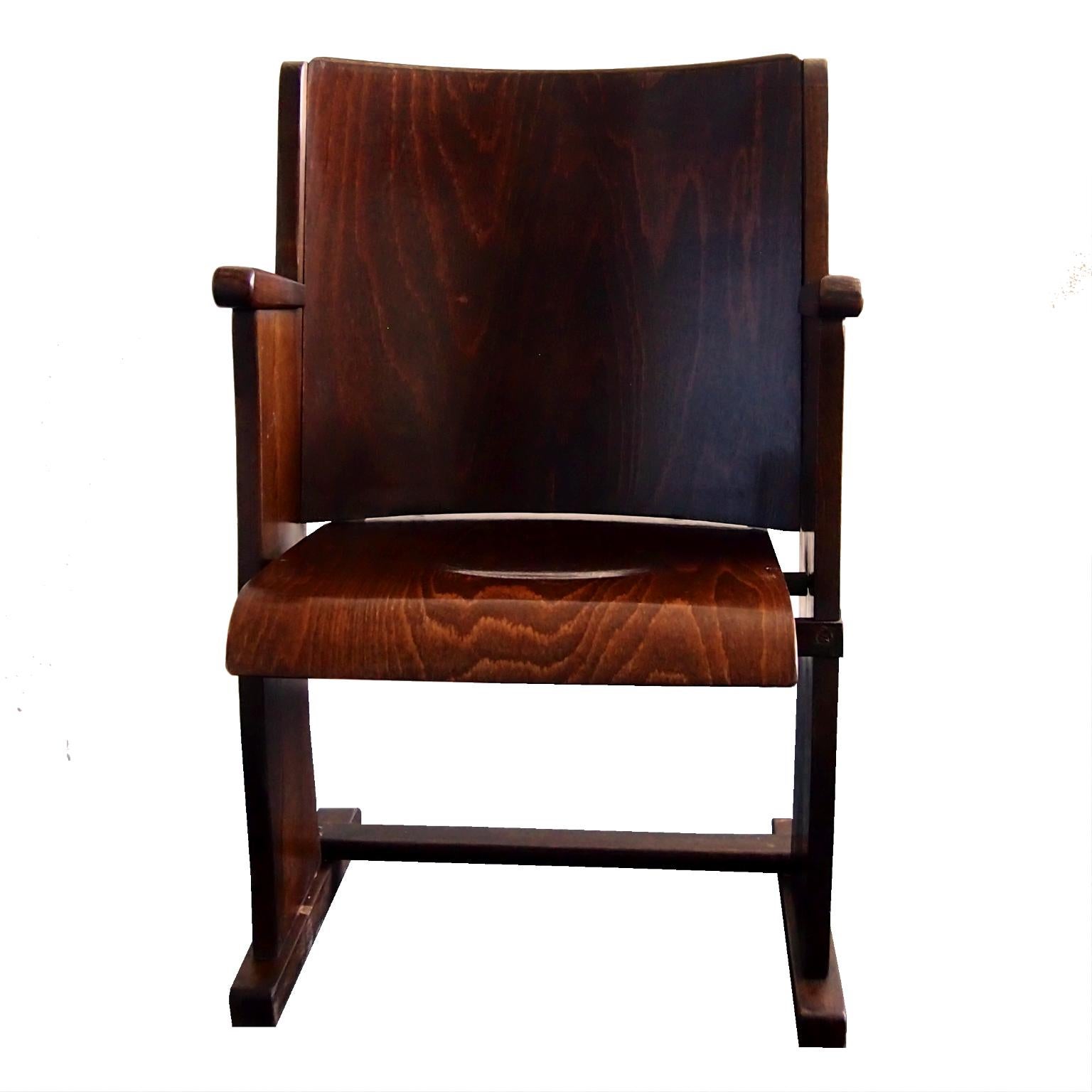 Mid-Century Modern Mid Century Cinema Seat by Thonet, 1950s For Sale