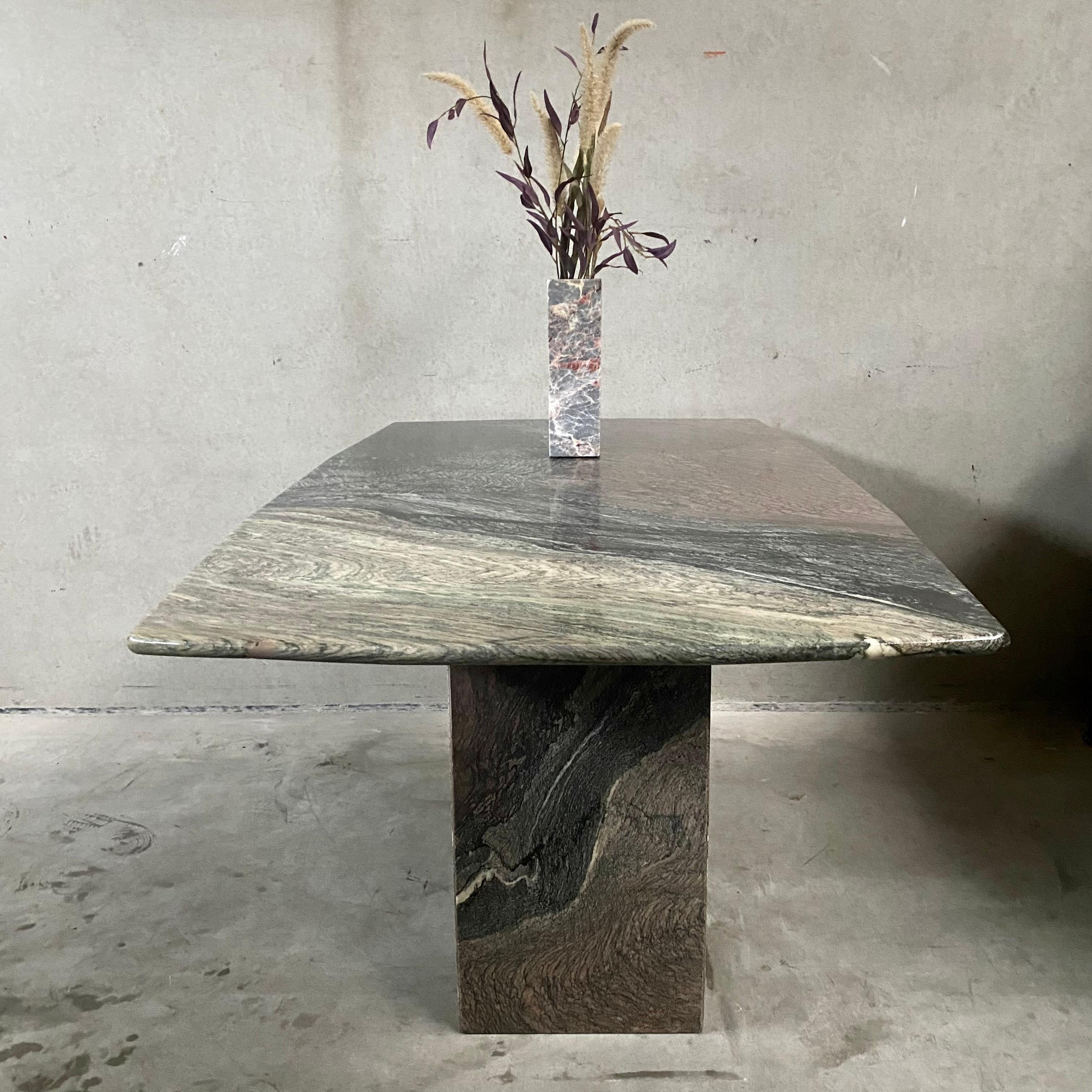 Mid-Century Cipollino Ondulato Marble Dining Table, Italy In Good Condition In DE MEERN, NL