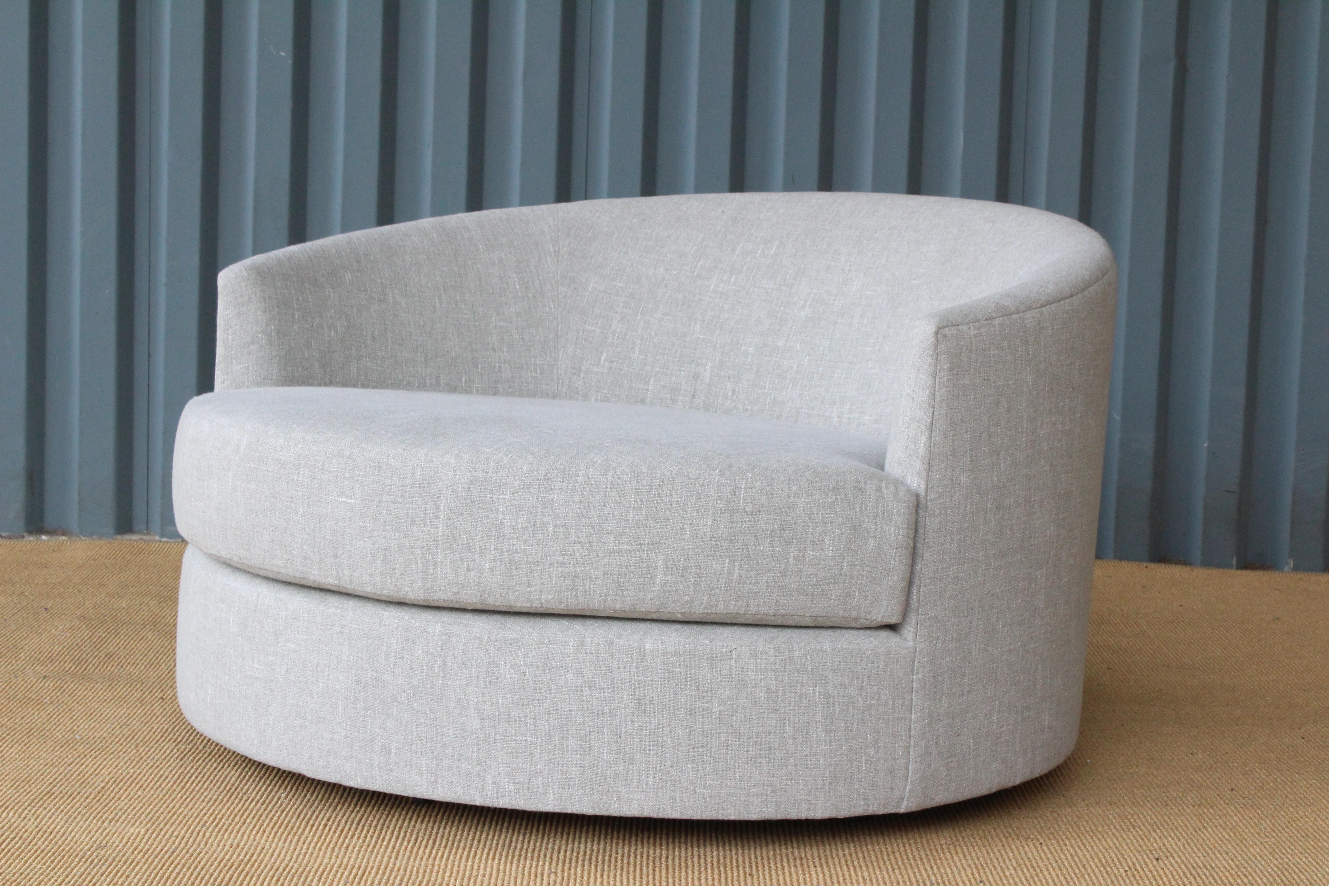 Chaise longue circulaire du milieu des années 1960 1