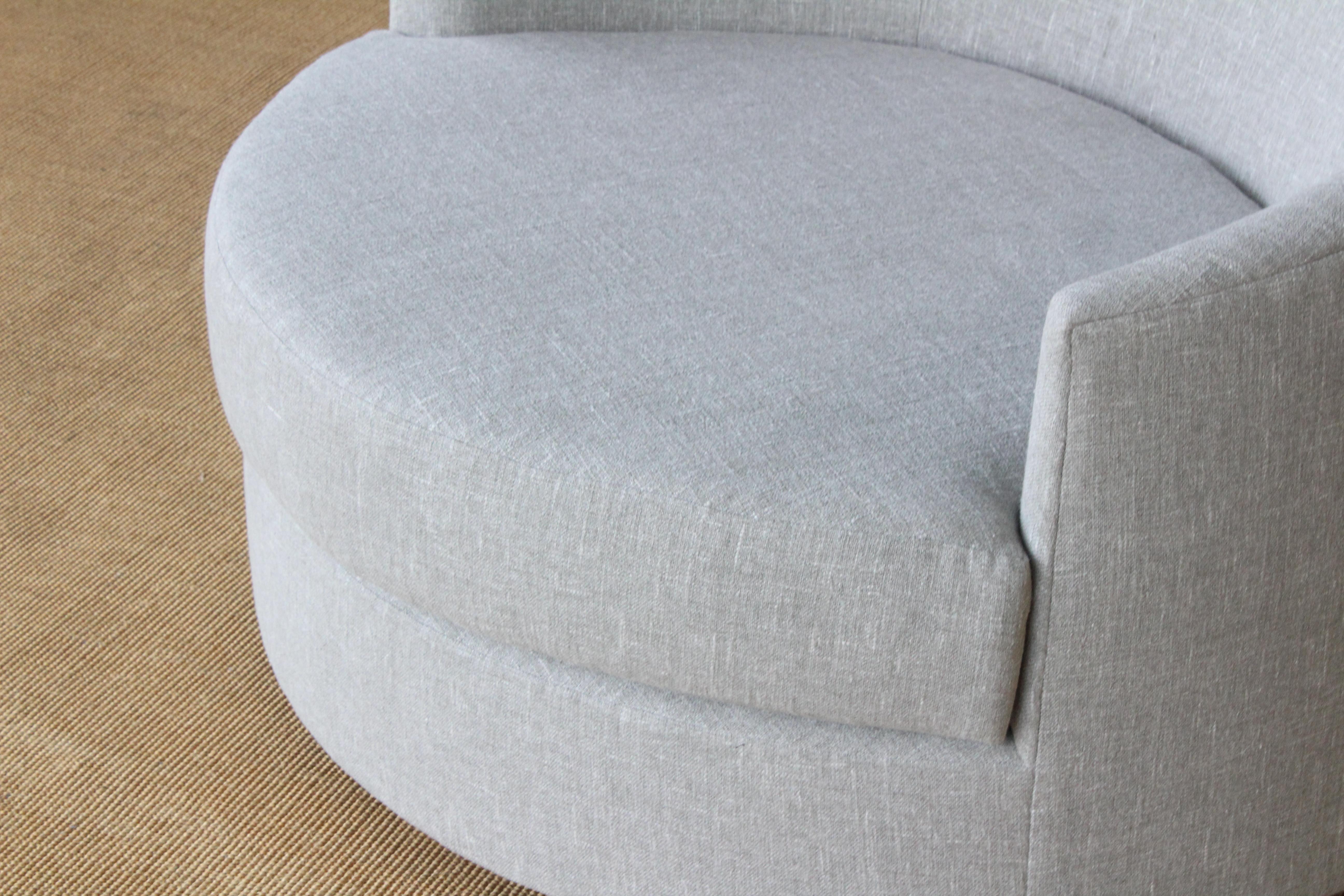Chaise longue circulaire du milieu des années 1960 2