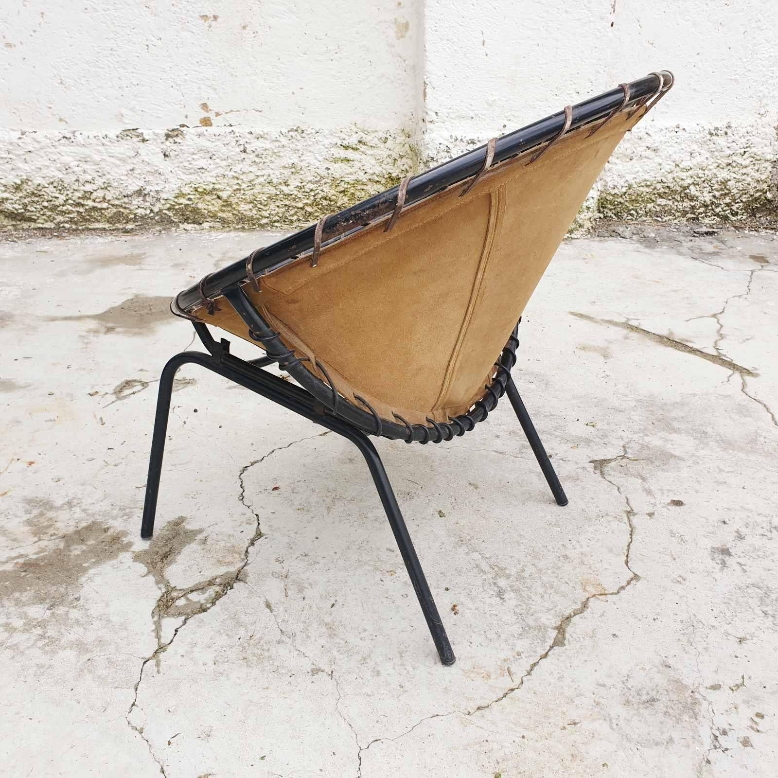 Mid Century Circle Easy Chair Designed by Lusch Erzeugnis, Germany 60s For Sale 5