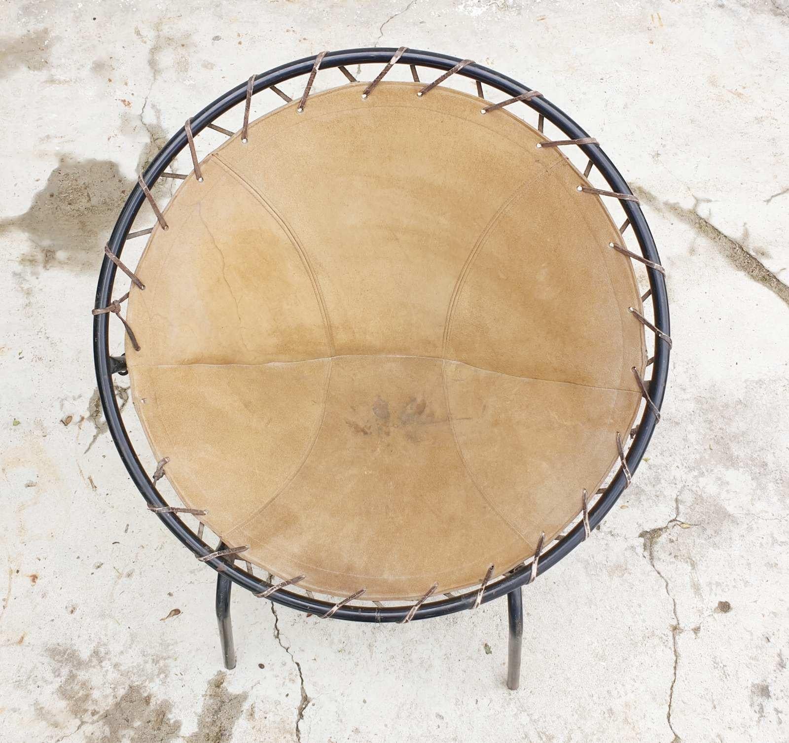 Mid Century Circle Easy Chair Designed by Lusch Erzeugnis, Germany 60s For Sale 1