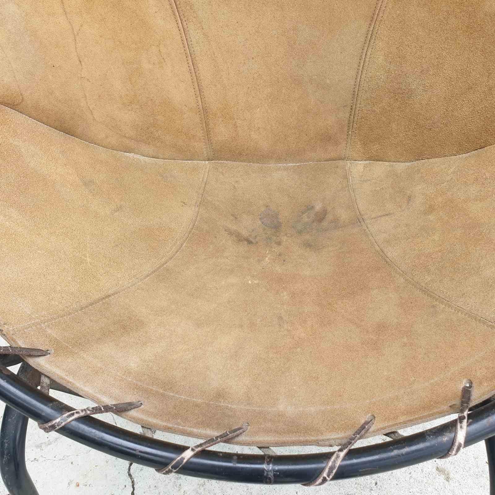 Mid Century Circle Easy Chair Designed by Lusch Erzeugnis, Germany 60s For Sale 3