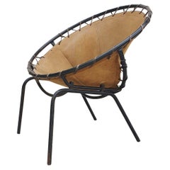 Mid Century Circle Easy Chair Designed by Lusch Erzeugnis, Germany 60s