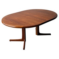 Mid-Century Circular Dining Table by Dyrlund