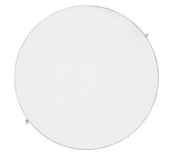 Mid century circular installation double sided mirror of large proportions