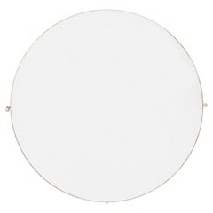 Miroir circulaire à double face de grandes proportions du milieu du siècle dernier